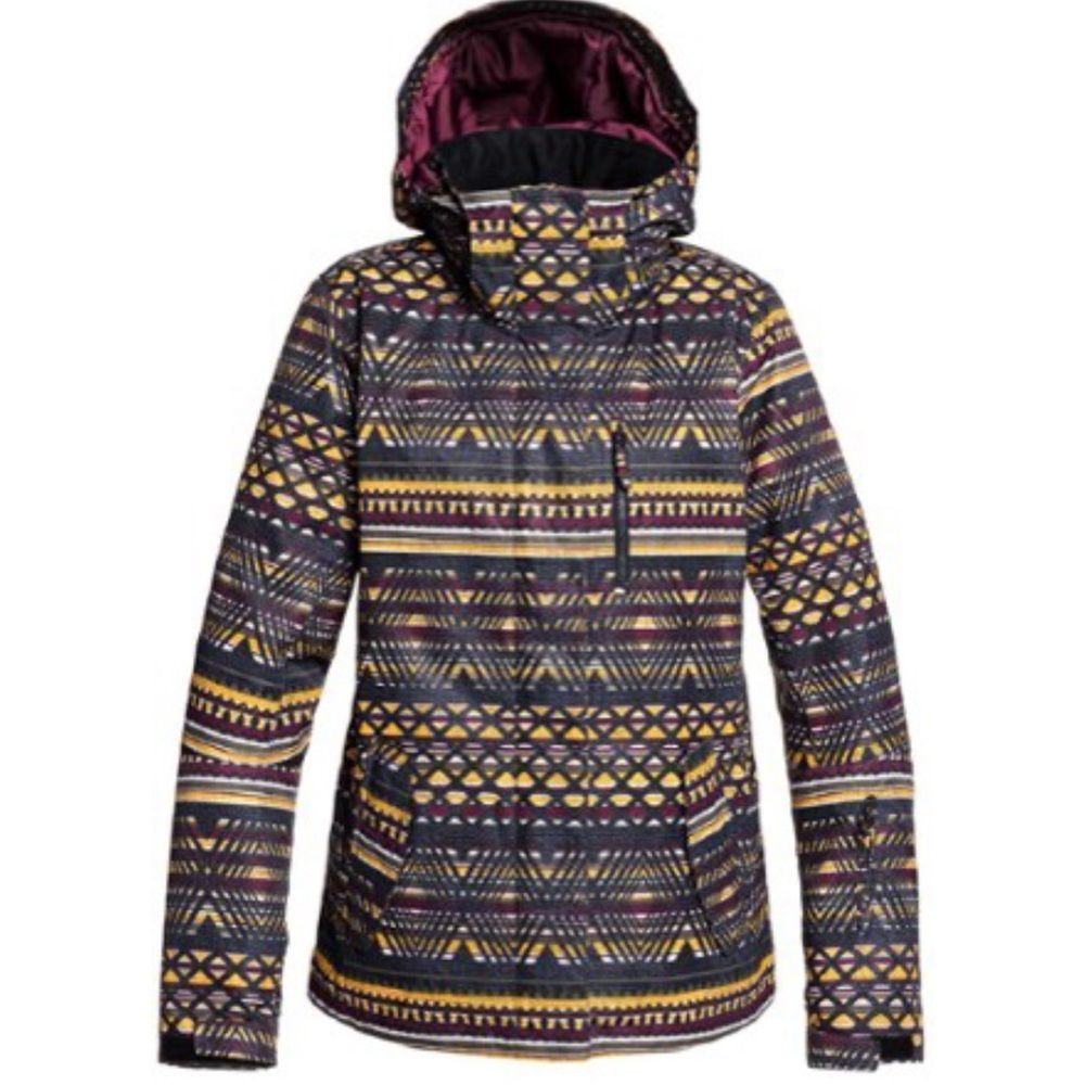 Roxy Jetty Snow Insulated Jacket, True Black New Geometric, M